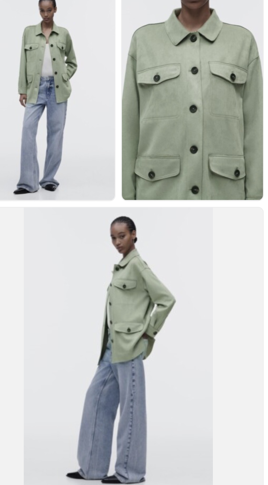 Zara Faux Suede Jacket - Image 2
