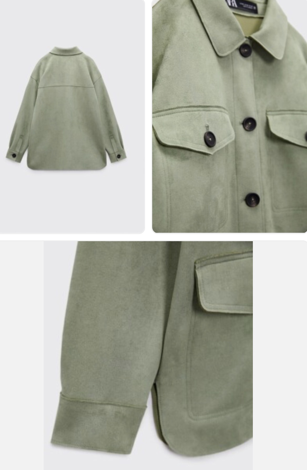 Zara Faux Suede Jacket - Image 3